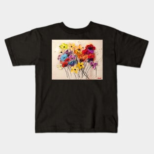 Colorful Flowers Kids T-Shirt